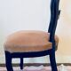 Chaise Louis Philippe velour rose