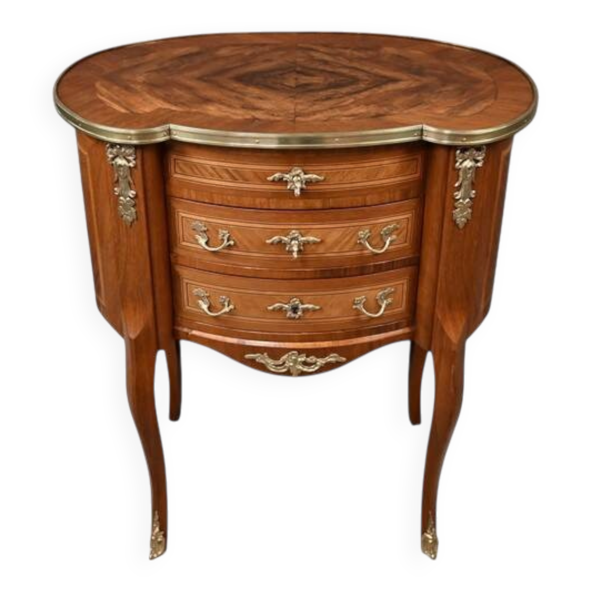 Petite Commode Coiffeuse en Acajou, style Transition – 1940