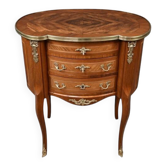 Petite Commode Coiffeuse en Acajou, style Transition – 1940