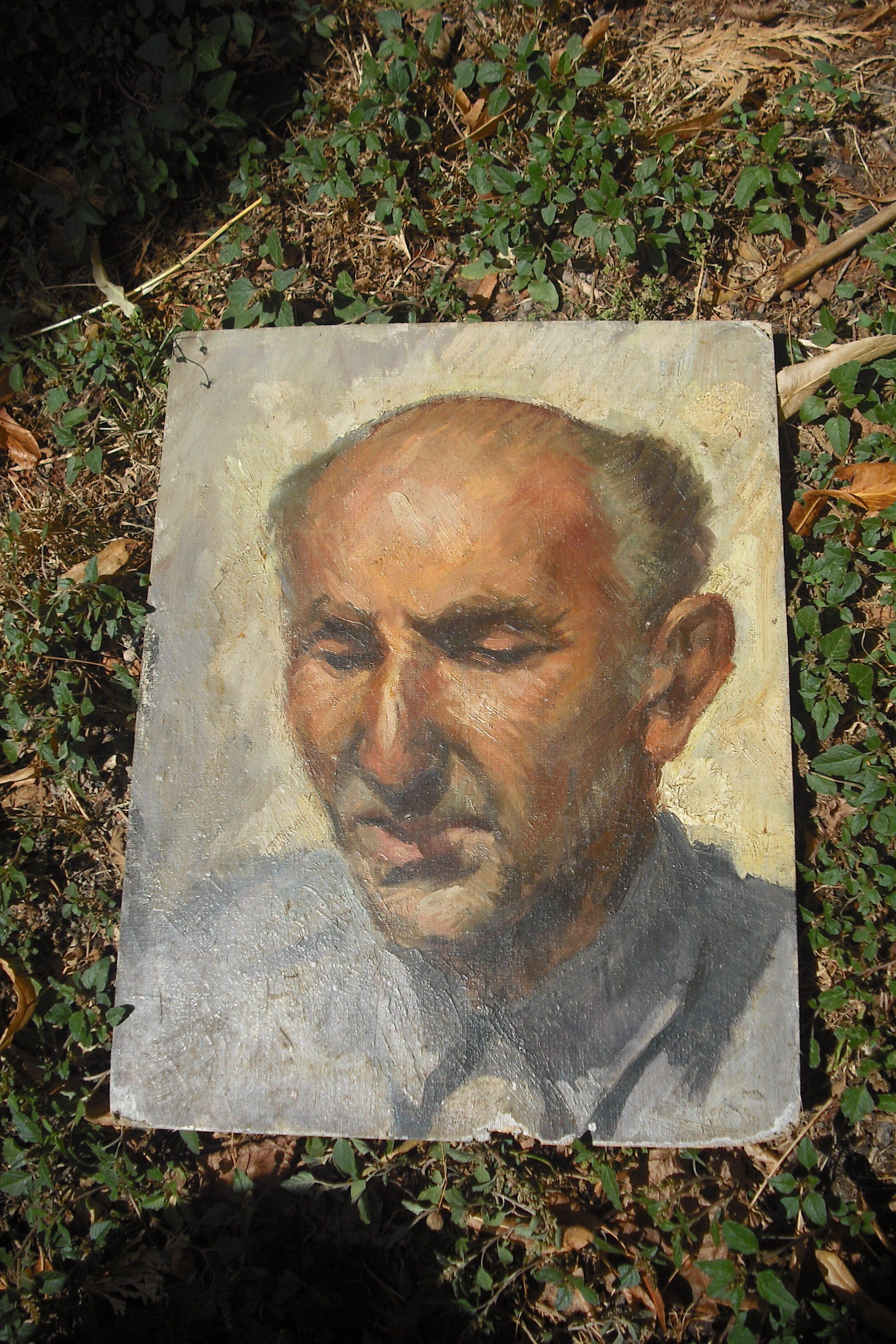 Oil 35 / 27 - Canvas on cardboard -