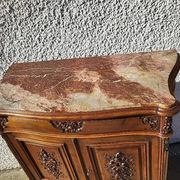 Meuble cabinet rocaille en noyer