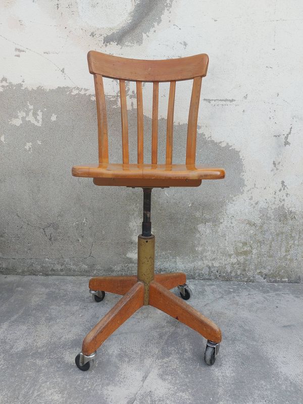 Chaise de bureau atelier stoll giroflex suisse 1960