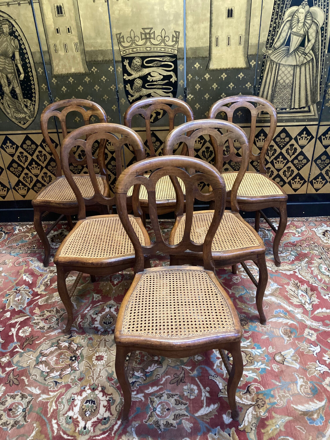 6 Louis Philippe Cans chairs