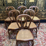 6 Louis Philippe Cans chairs