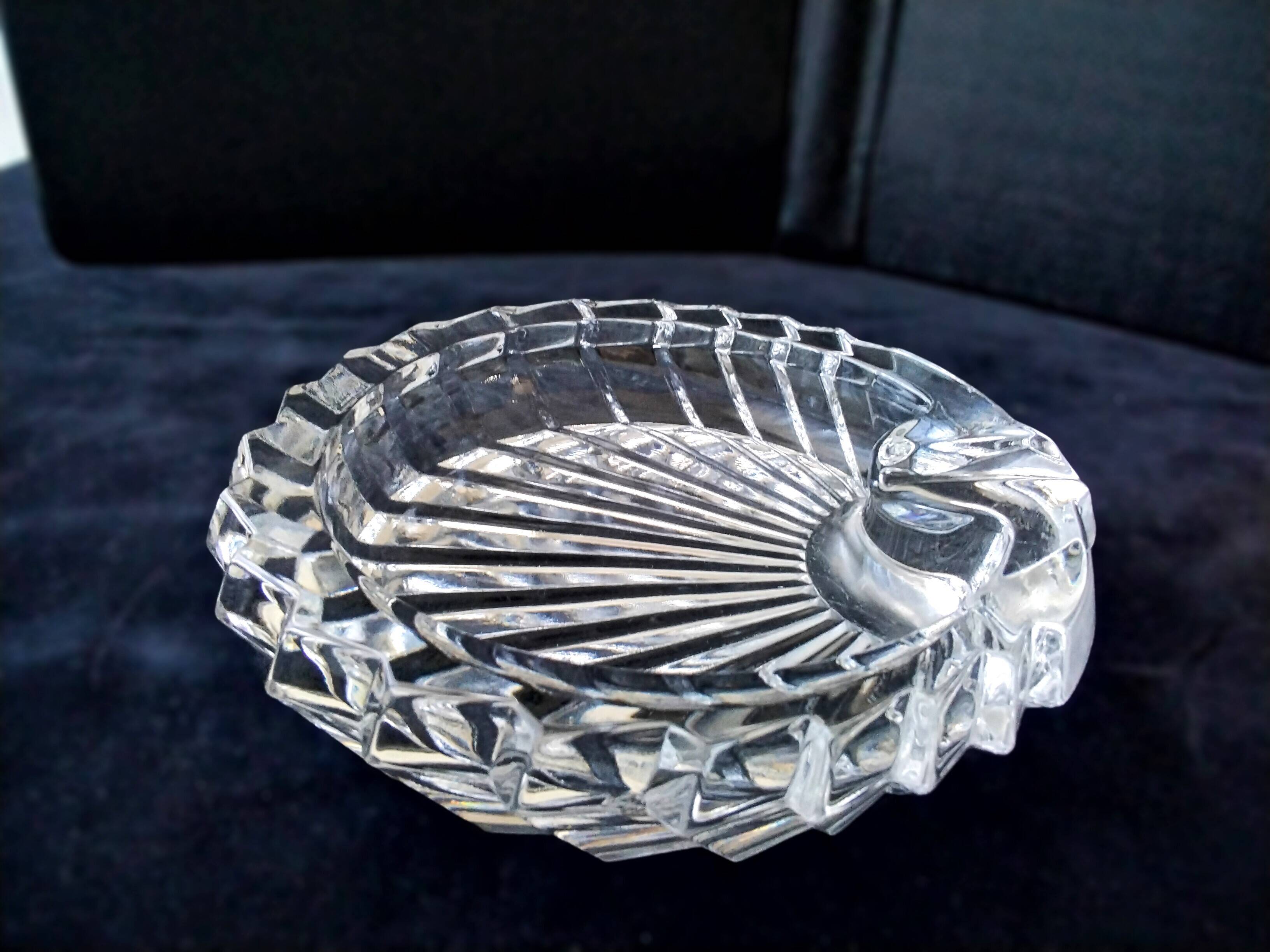 Crystal trinket tray, ashtray