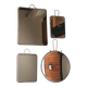 Set of four rectangular and round barber mirrors, 1950s.