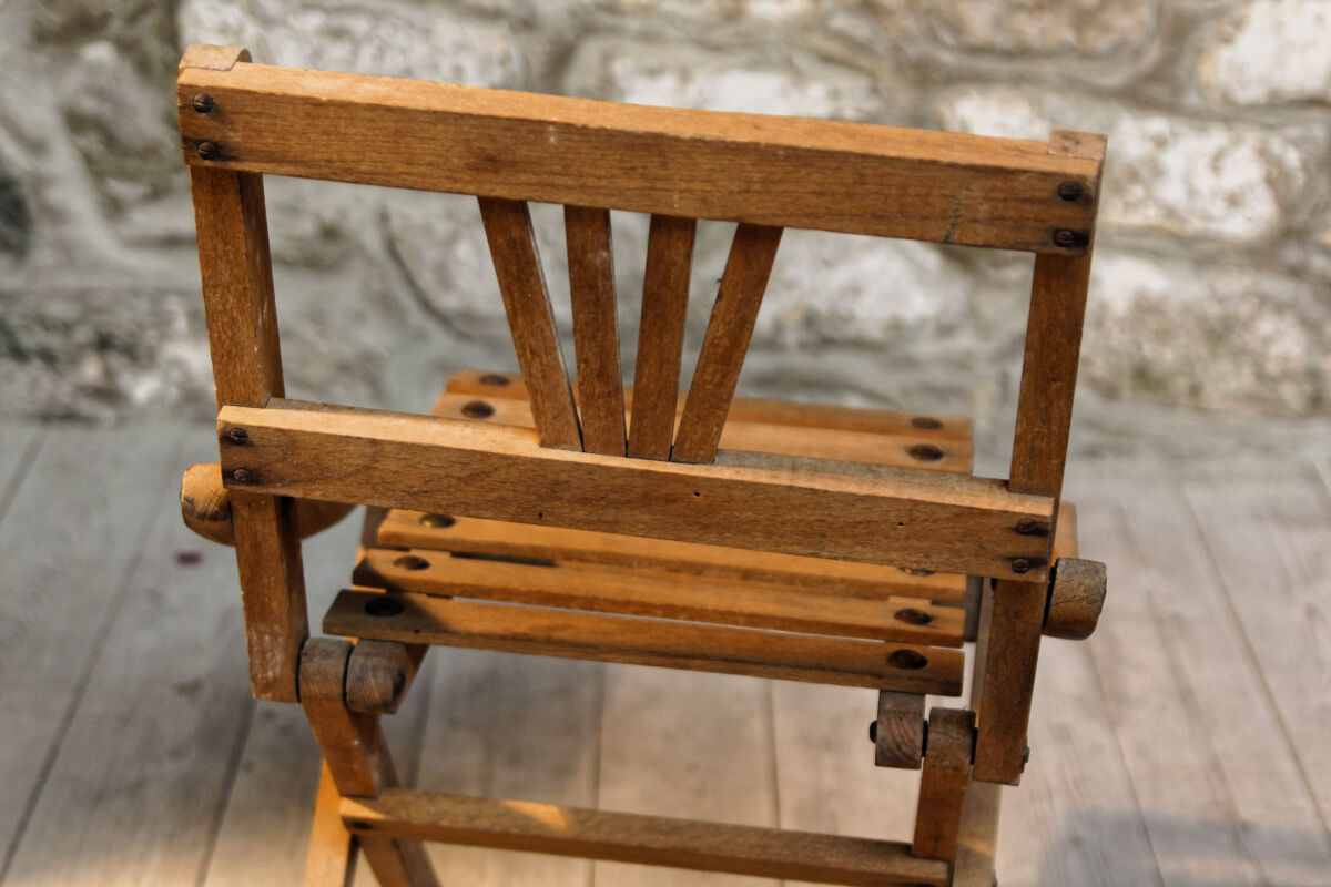 50s folding child chair