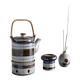 Mid-century striped ceramic teapot set | Scandinavia