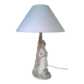 Lampe vintage en porcelaine Zaphir Lladro Espagne par le sculpteur Jose Puche 1978