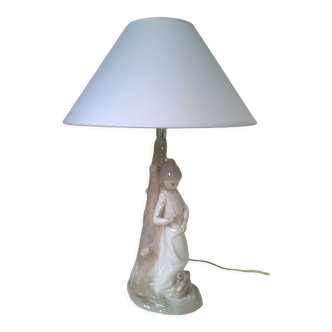 Vintage porcelain lamp Zaphir (Lladro) Spain by sculptor Jose Puche 1978