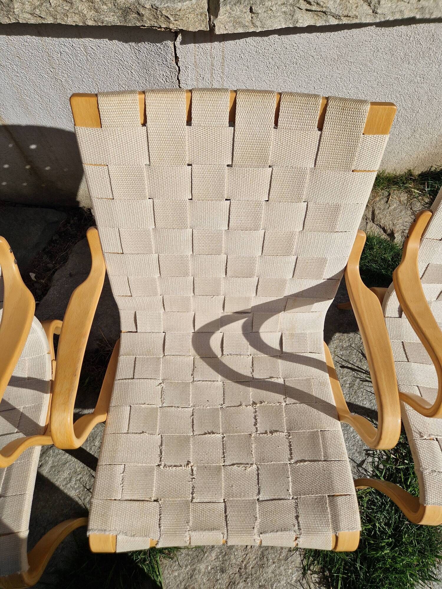 3 Eva chairs by Bruno Mathsson