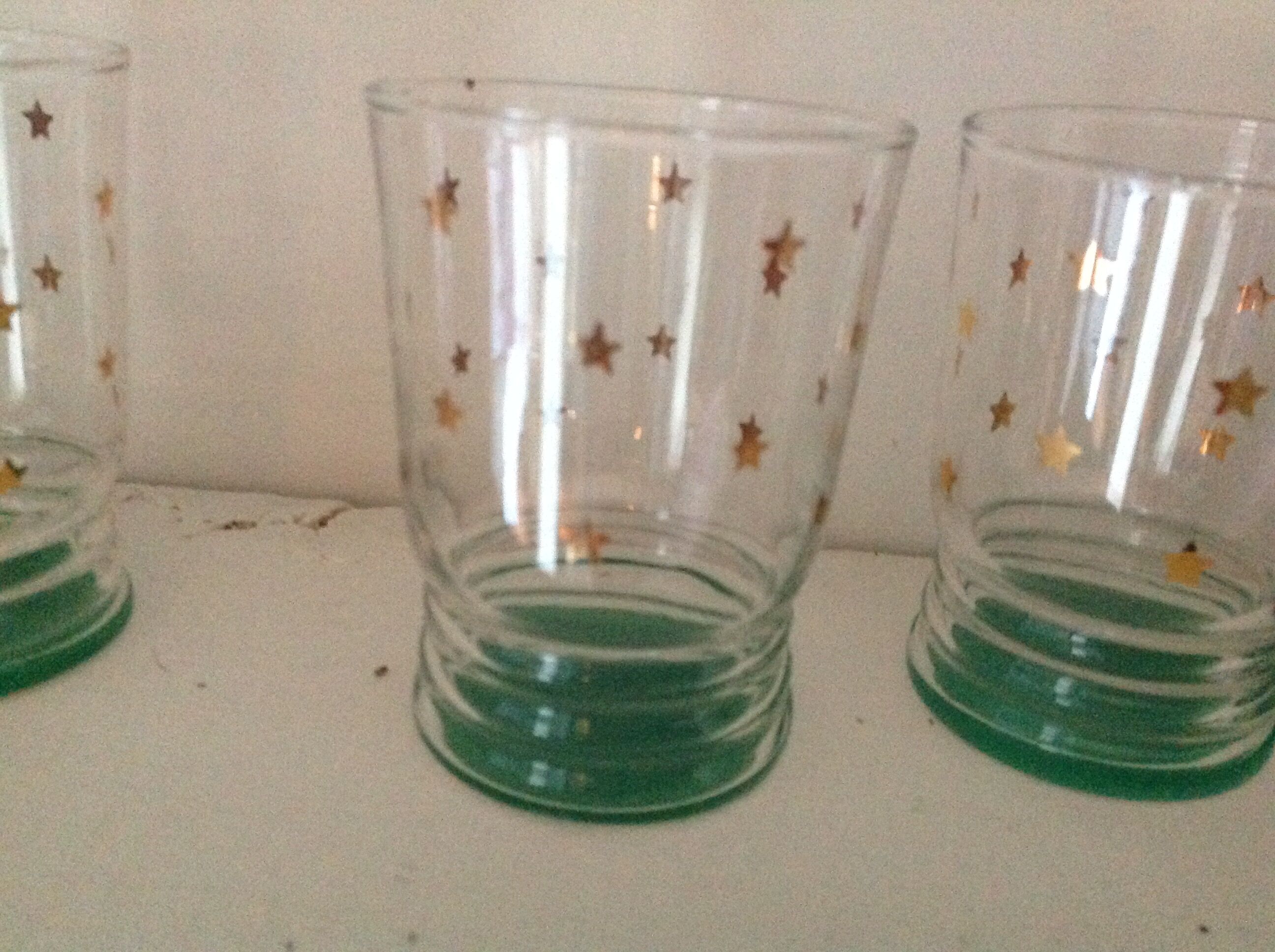 Set of 6 vintage glasses