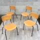 Set of 4 vintage Dutch chairs