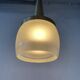 Heavy frosted glass pendant lamp by Staff, 1960s, Germany