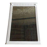 Mid-20th century white wooden fireplace trumeau