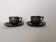 Victorian cup duo from the 19th century, numbered Victoria.