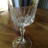 11 crystal wine glasses