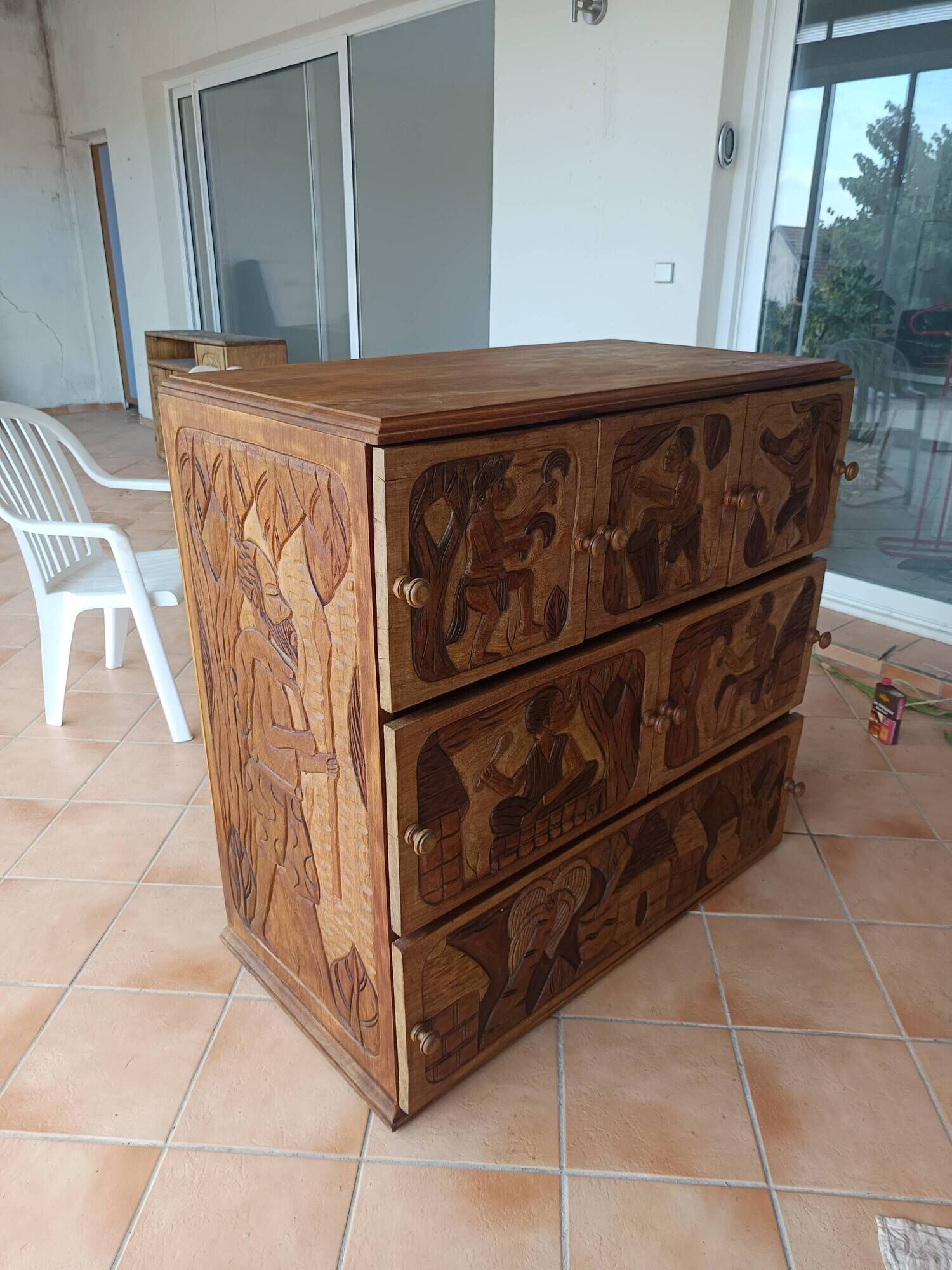 African drawer furniture