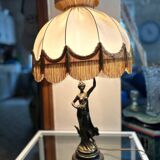 Bronze lamp signed Aug.Moreau
