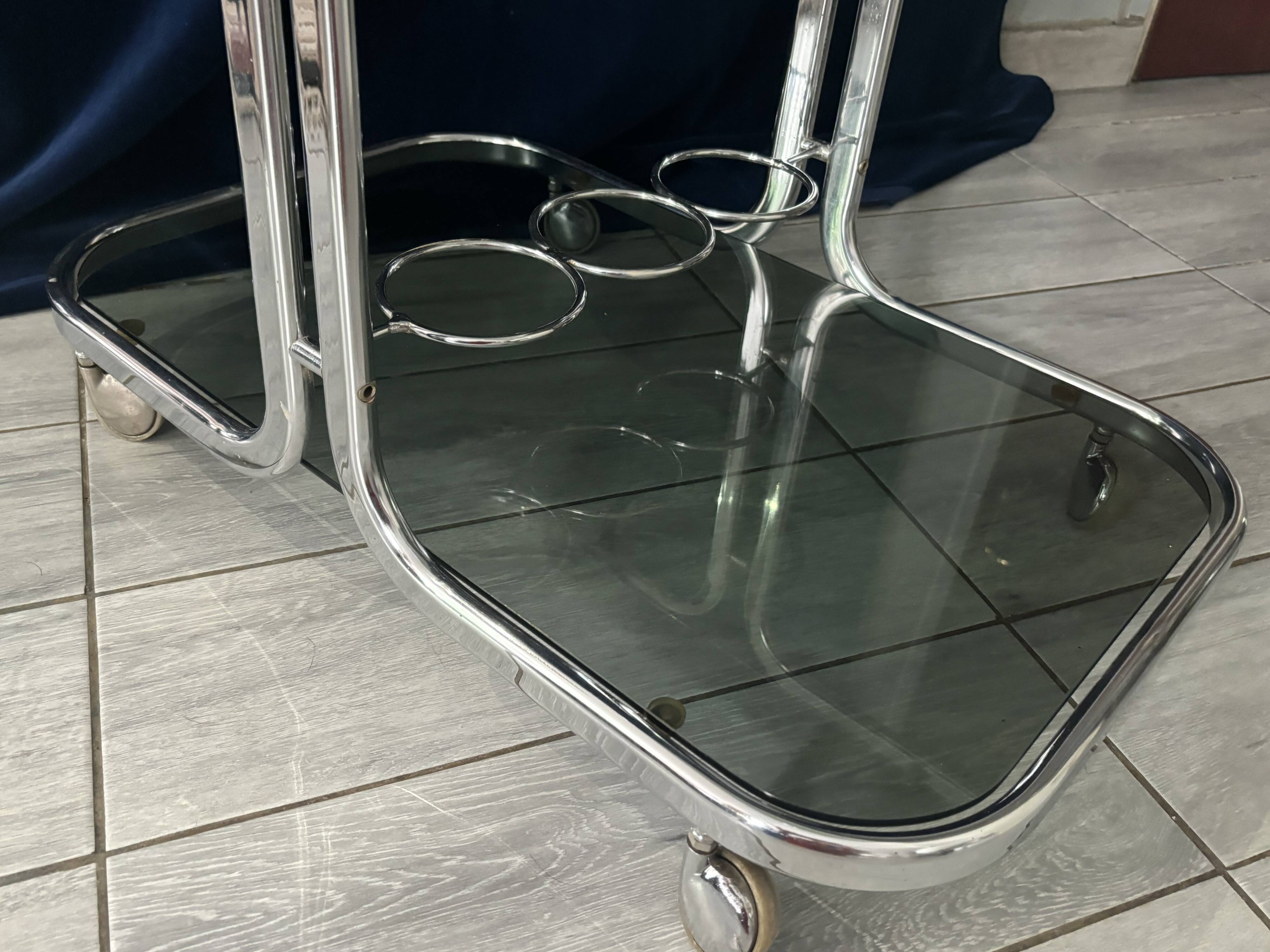 1960s rolling serving table