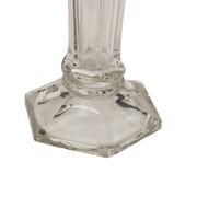Pair of Clear Val Saint Lambert Luxval 'Americain' Vases, 23 cm