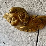 Pair of angels in gilded wood