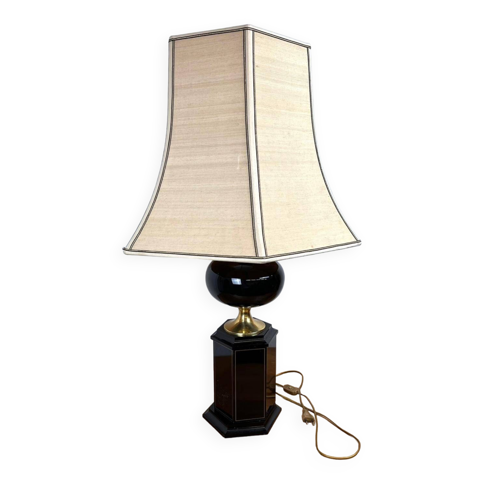 Très grande lampe de bureau Maison Le Dauphin, France, années 1970
