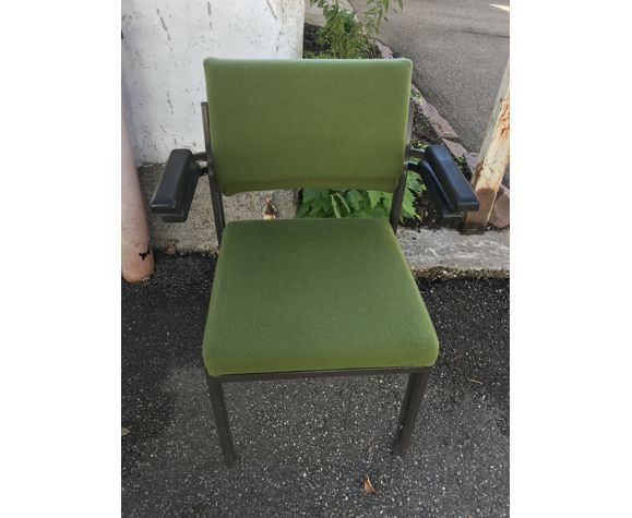 Series of 4 armchairs - modern - vintage - feet metal - 1960
