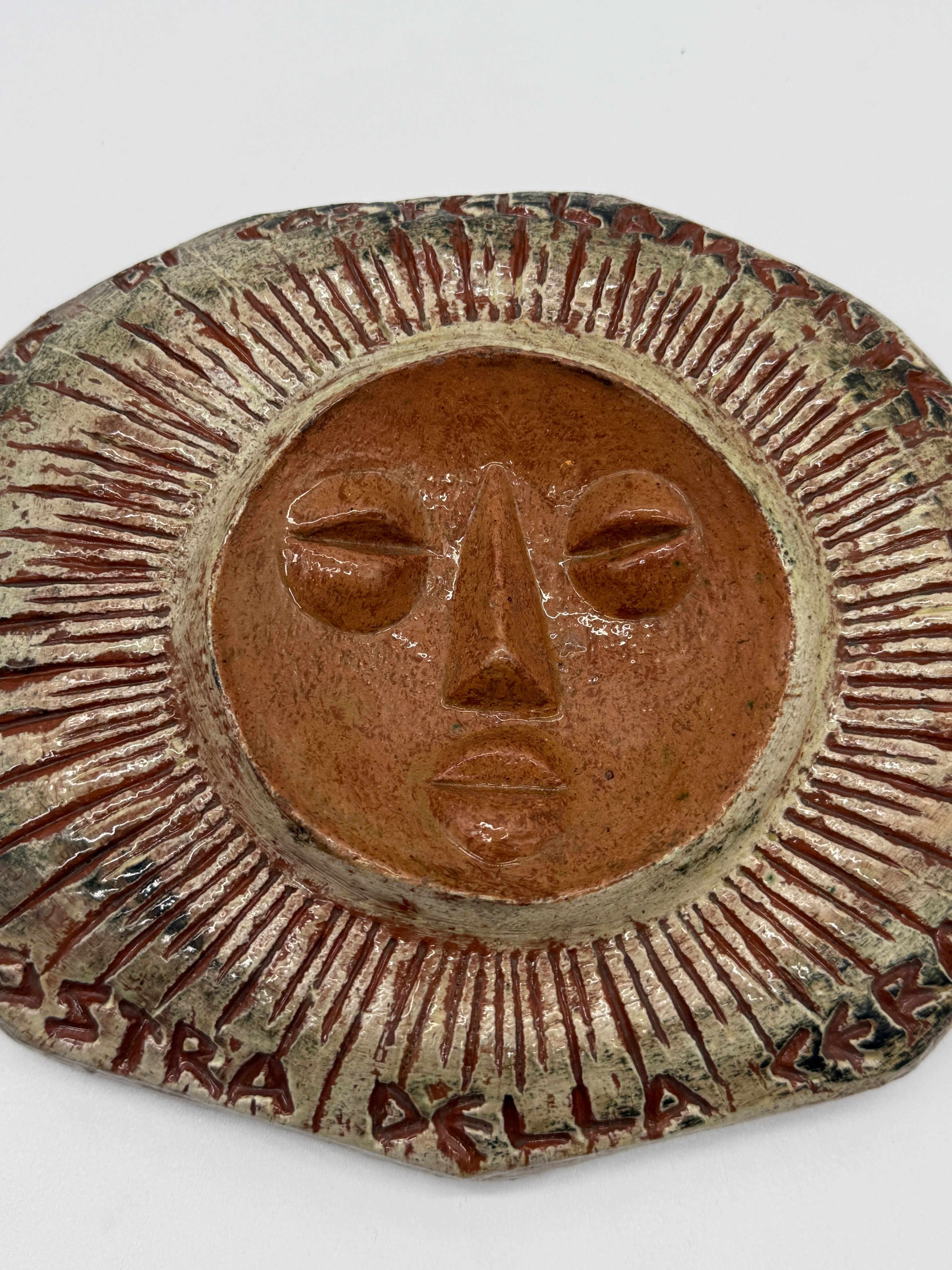 Wall ceramic "Sun" — Clizia (Mario Giani), 1979