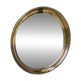 Miroir rond en plexiglas fumé - GILAC n°1813 - Vintage 1970