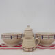 Set of 2 Basque bowls with sugar bowl and milk jug
