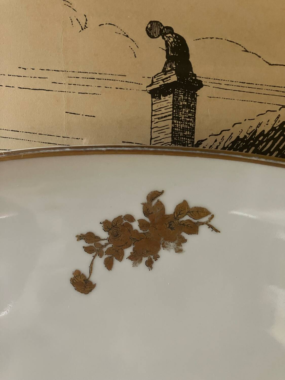 Plat Langenthal Suisse roses gold