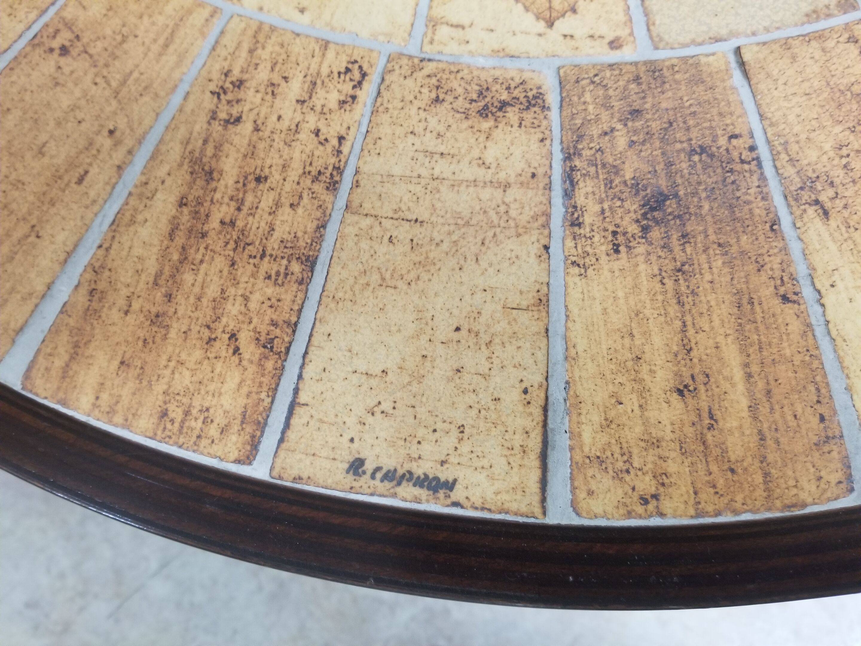 Duo coffee tables Roger Capron model Garrigue