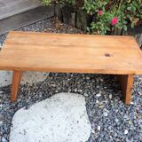 Low console in pine Scandinavian style / vintage 60s-70s