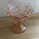 Pop-up Christmas 2022 - Vintage Pink Glass Vase Molded 1960