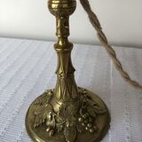 Lampe à poser pied laiton