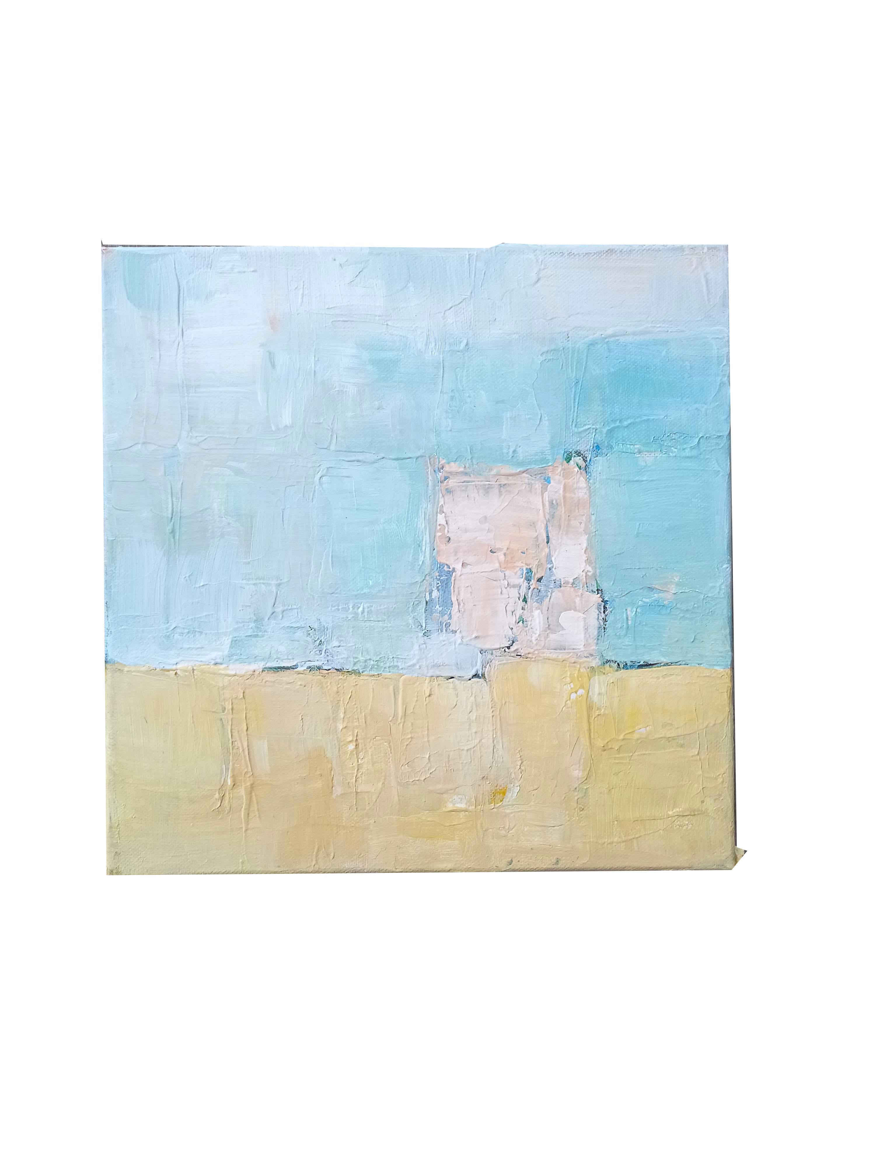 Modern painting - abstract Mediterranean landscape