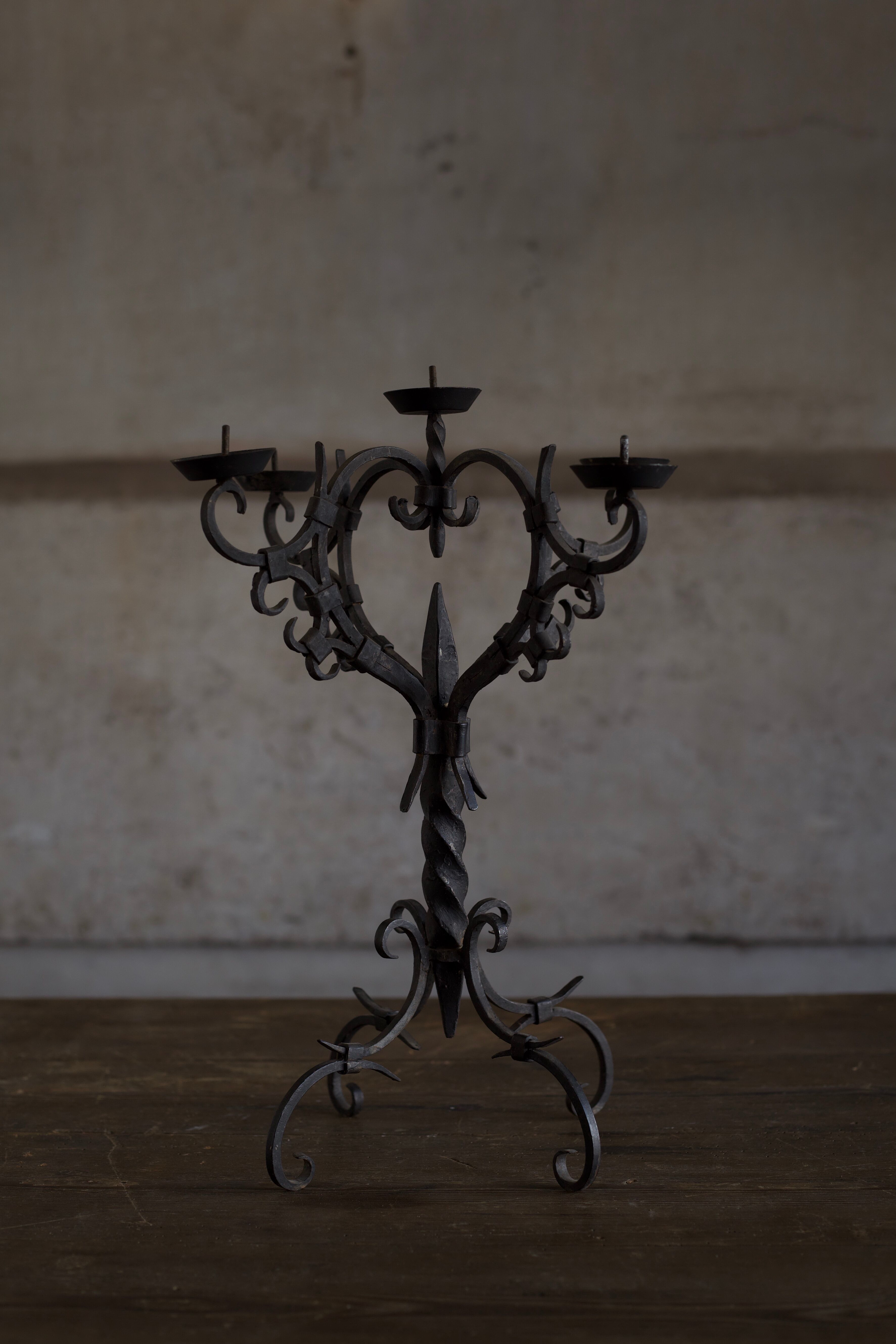 Wrought iron chandelier