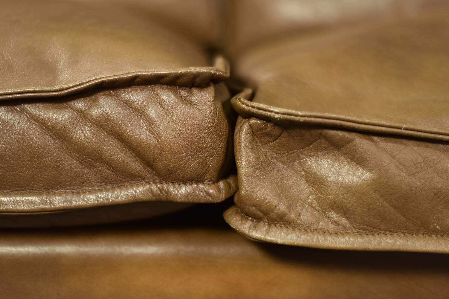 Vintage Mid-Century Danish Modern Cognac Leather 3-Seater Sofa, 1960s