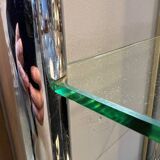 70's chrome design floor lamp shelf
