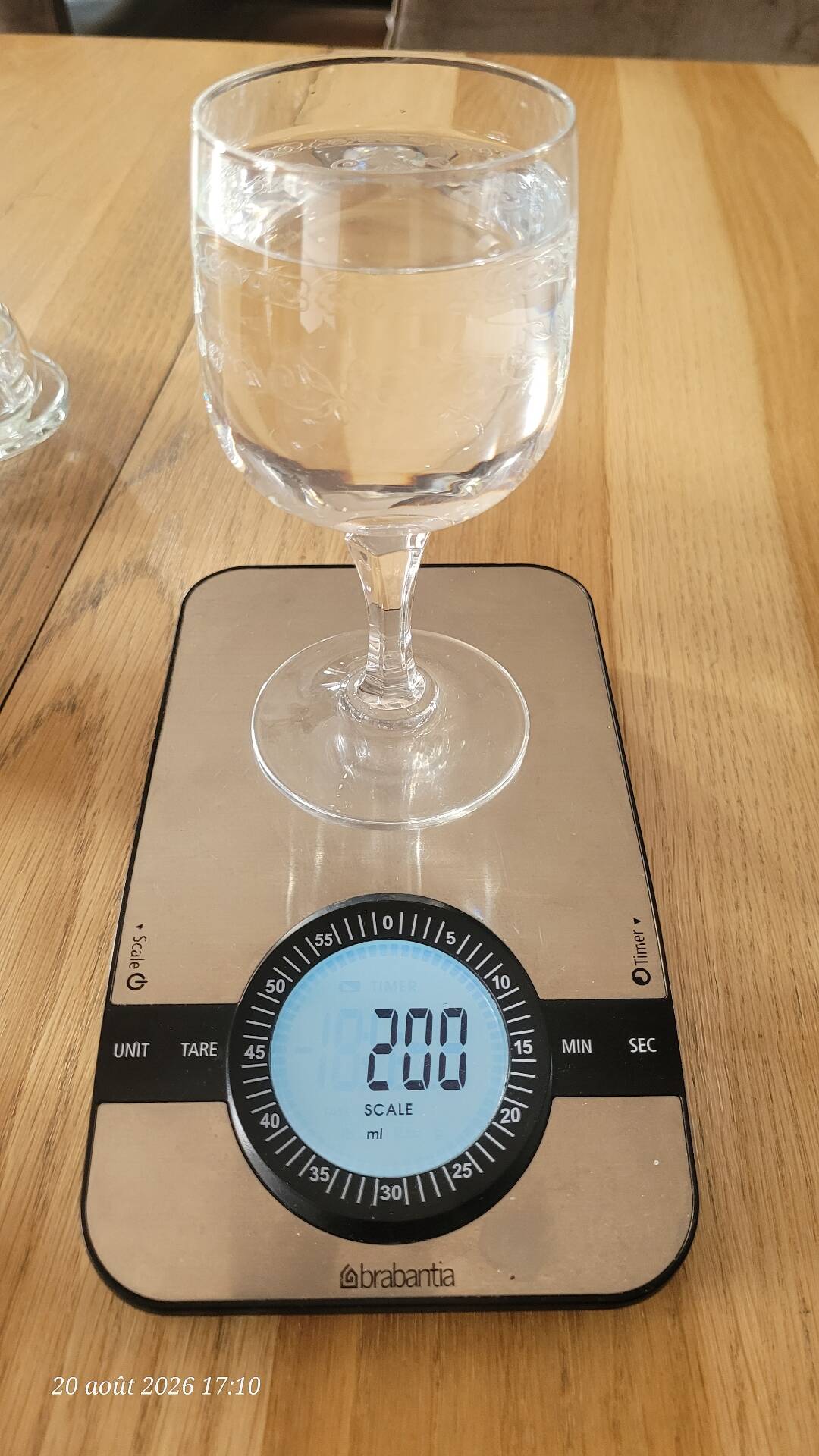 8 verres à pied en cristal d'Arques