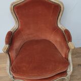 Louis XV style shepherdess armchair