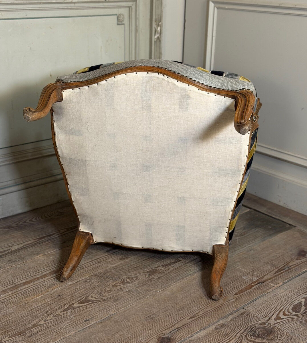 Pair of carved wooden armchairs, 20th century