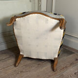 Pair of carved wooden armchairs, 20th century