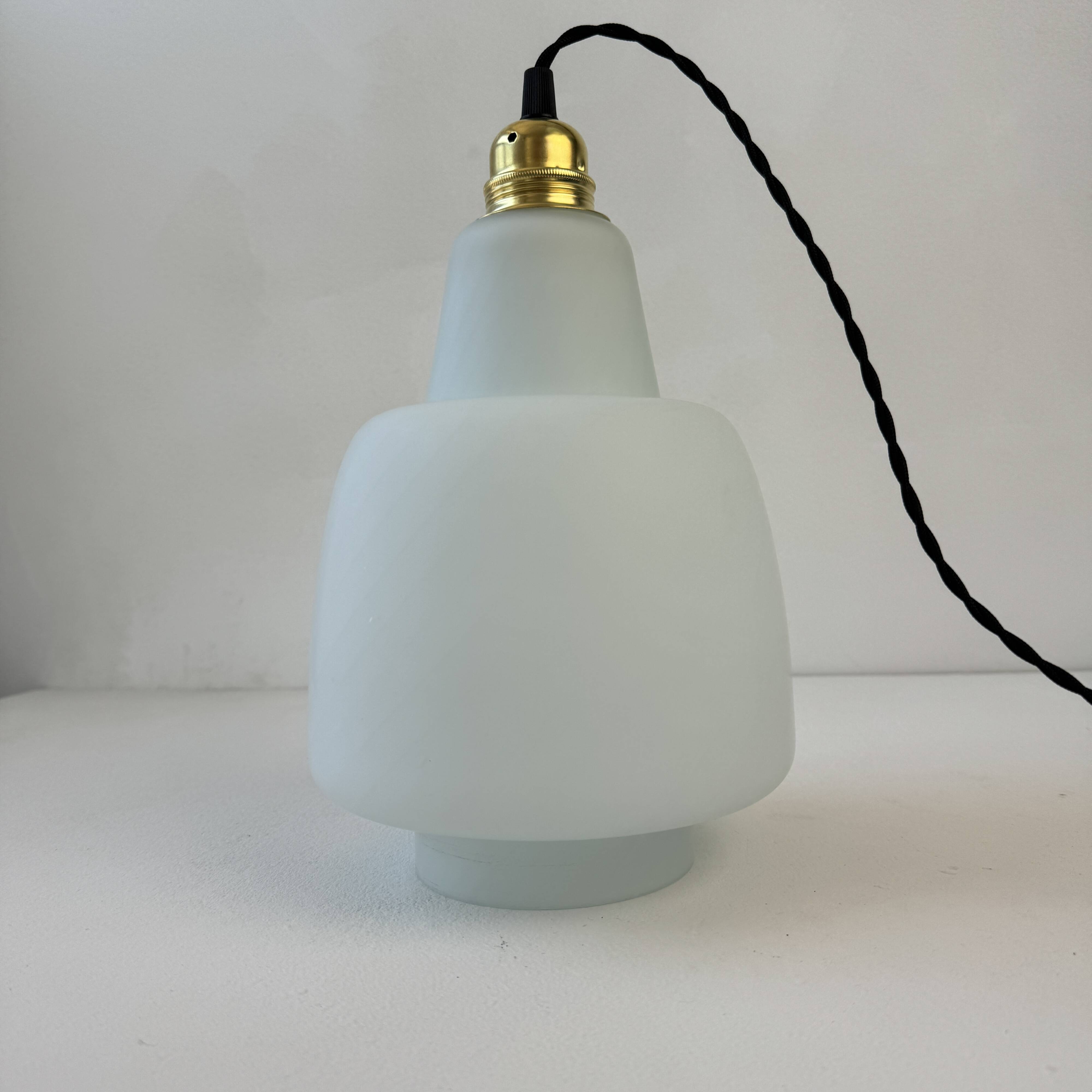 Old vintage opaline pendant light