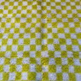 Yellowza checkerboard rug 182x132cm