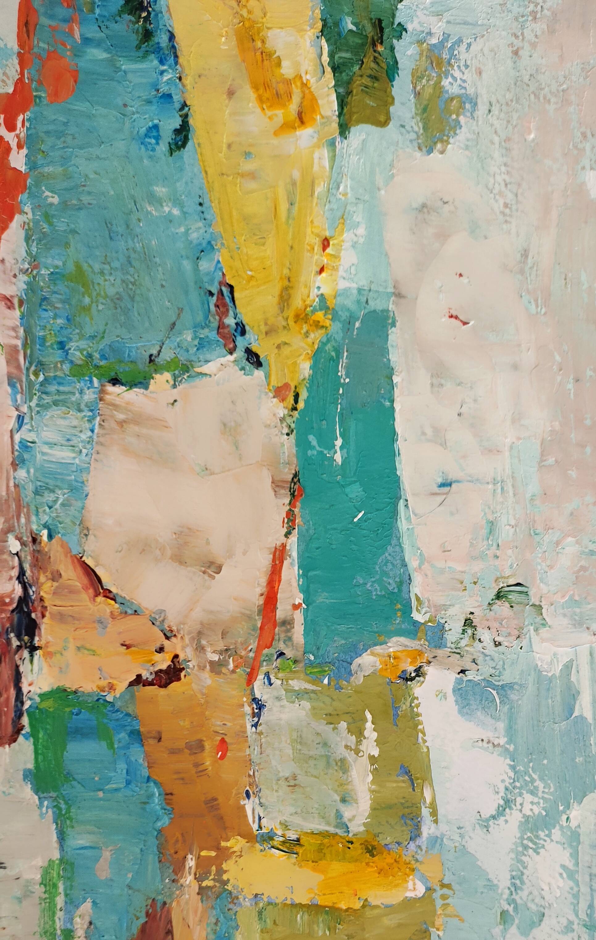 Original painting Modern abstract art Stael