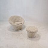 Mushroom Armchair and Ottoman by Pierre Paulin for Artifort, 1960s
