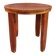 Art Deco side table in solid walnut