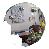 Miroir Gedy rond vert